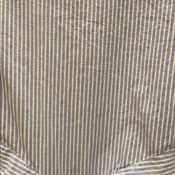 Gibson extra small bubble sleeve tie front top - Picture 2 of 3